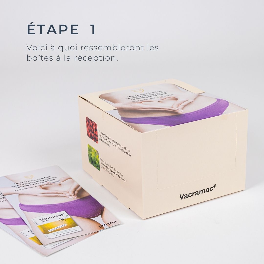 Voici à quoi ressembleront les boîtes à la réception.
