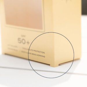 Voorbeeld geïntegreerde voetjes bij bodems en sluitingen kartonnen verpakkingen